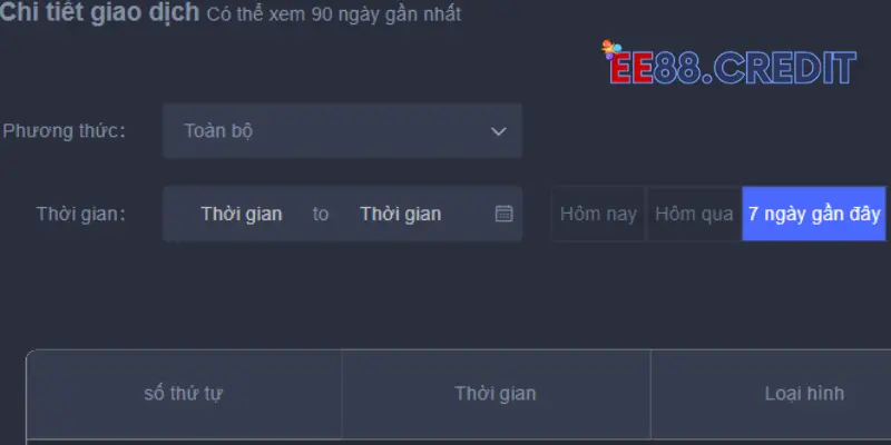 Làm thế nào để biết rằng giao dịch tạo EE88 đã thành công?